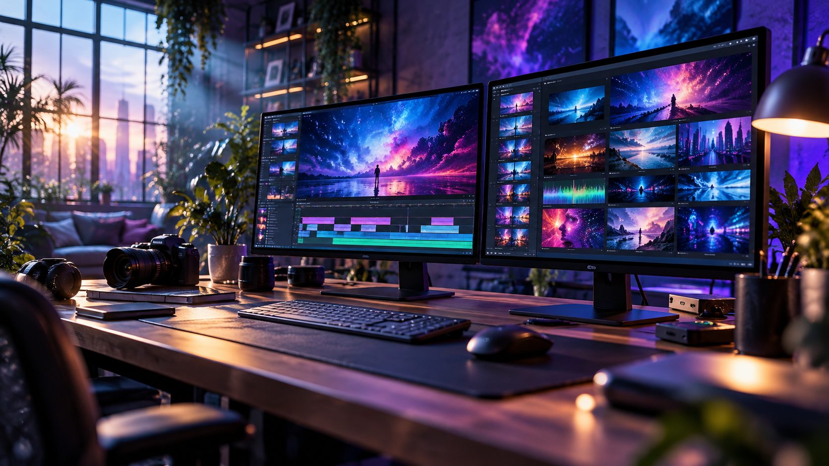 AI video generator workspace